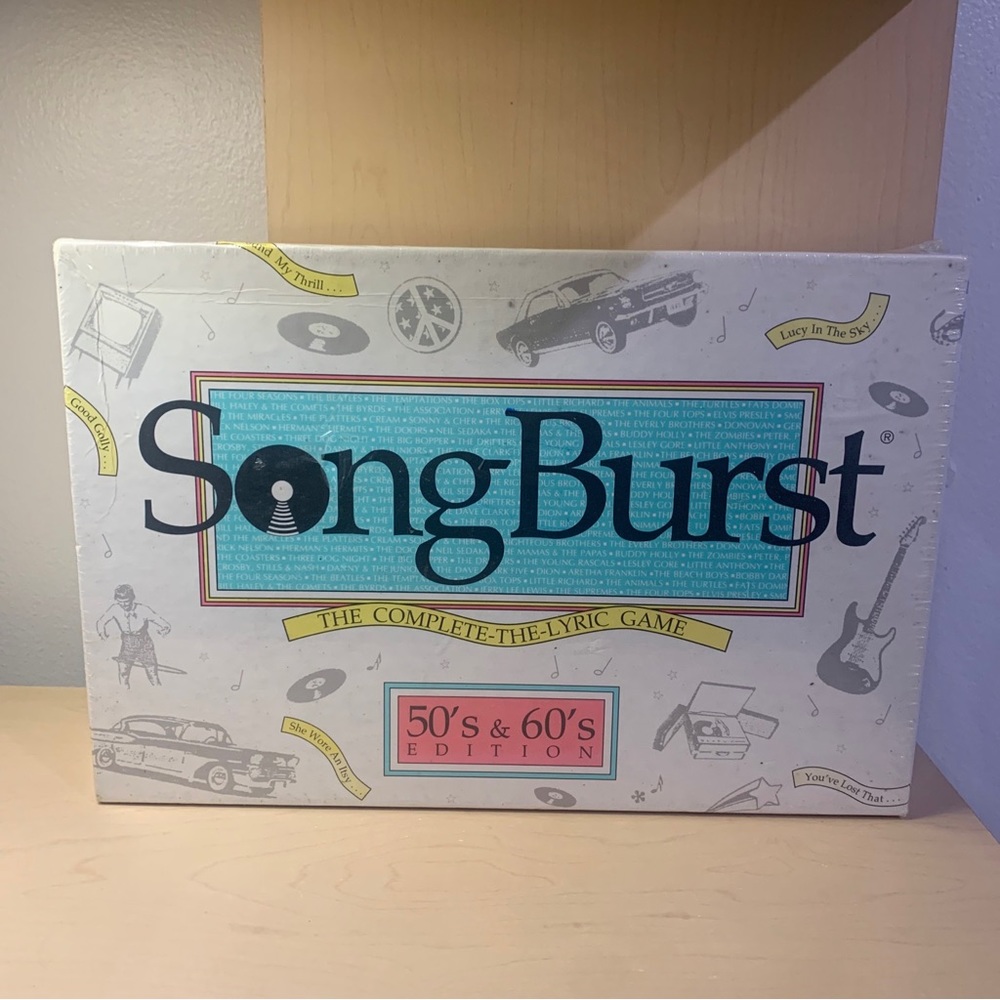 SongBurst The Complete-The-Lyric Game 50s & 60s Edition - Vintage NEW SEALED